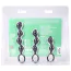 Набір з 3 анальних ланцюжків Doc Johnson Mood Naughty Contour Beads Trainer Set, чорний - Фото №6