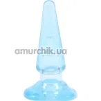 Анальная пробка Hi Basic Anal Plug, голубая - Фото №1