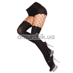 Колготки Sheer Net Combo Stockings, черные - Фото №1