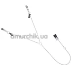 Затискачі для сосків і клитора Art of Sex Nipple And Clit Сlamps Pearl, чорні - Фото №1