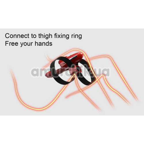 Секс-машина з підігрівом Qingnan No.9 Handheld Vibrating And Rotating Thruster, червона