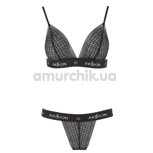 Комплект Passion Free Your Senses Glamiss Set, черный: бюстгальтер + трусики