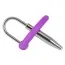 Уретральная вставка с кольцом Penis Plug With A Silicone Glans Ring - Фото №4