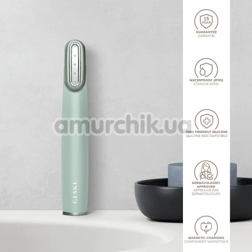 Лифтинг-массажер для лица с поворотной головкой Geske Skin Firming Wand 7 in 1, зеленый