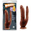 Подвійний фалоімітатор Rubicon Dark Magic Dual Penis 7.7, коричневий - Фото №2