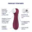 Симулятор орального секса для женщин Satisfyer Pro 2 Generation 3 Connect App, бордовый - Фото №14