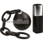 Виброяйцо Rocks-Off Lust Linx Ball & Chain, черное - Фото №1