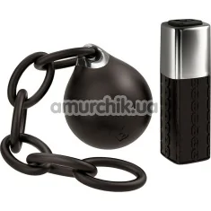 Виброяйцо Rocks-Off Lust Linx Ball & Chain, черное - Фото №1