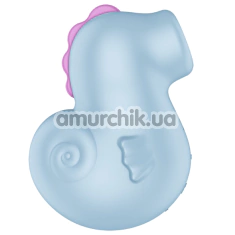 Симулятор орального сексу для жінок з вібрацією Satisfyer Sea Pony, блакитний - Фото №1