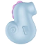 Симулятор орального сексу для жінок з вібрацією Satisfyer Sea Pony, блакитний - Фото №1
