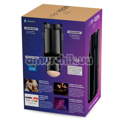 Набір Kiiroo Keon Kombo Set: інтерактивна секс-машина для чоловіків Keon + мастурбатор Feel Britney Amber