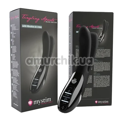 Вибратор с электростимуляцией Mystim Tingling Aparte, черный