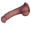 Вибратор Lovetoy Dual Density Power Cock 9, коричневый - Фото №7