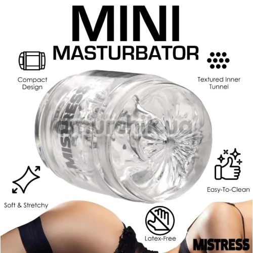 Мастурбатор Mistress Double Shot Pussy & Ass Stroker, прозрачный