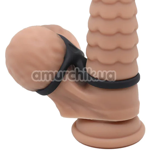 Ерекційне кільце Men's Play Triple Silicone Cock Ring B14, чорне