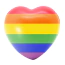 Іграшка-антистрес у вигляді серця Diverty Sex Heart LGBTQ+, райдужна