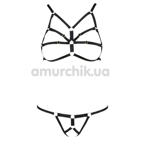Комплект Passion Free Your Senses Armanda Set, черный: бюстгальтер + трусики