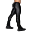 Леггинсы мужские Star Night Faux Leather Leggings, черные - Фото №2