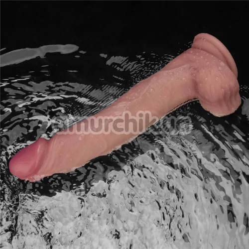 Вібратор Sliding Skin Pro II 10, тілесний