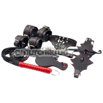 Бондажный набор BDSM 7 PCS One Set, черный - Фото №1