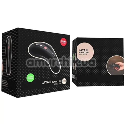 Клиторальный вибратор Fun Factory Laya II Black Line, черный
