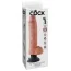 Вибратор King Cock Vibrating Cock With Balls 25.4 см, телесный - Фото №5