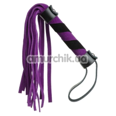 Флоггер DS Fetish S&M Whip 27.5, фіолетово-черный - Фото №1