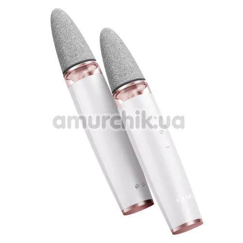 Шлифовальная пилка для стоп с насадками Geske Electric Pumice Foot Smoothing Multi-Pen 8 in 1, кремовая