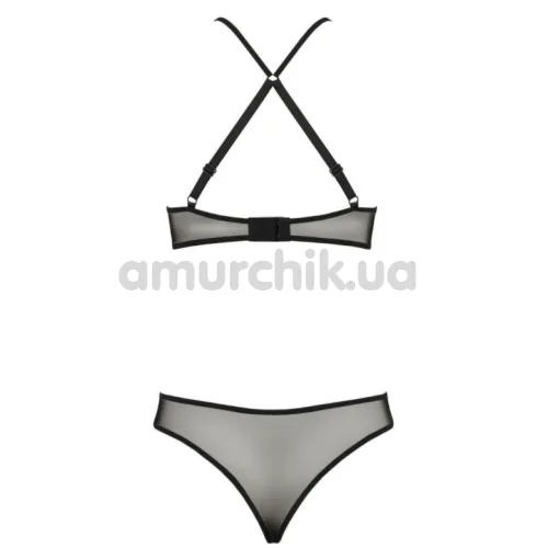 Комплект Passion Azalia Set черный: бюстгальтер + трусики