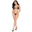 Комплект Leg Avenue Fishnet Bra Top and G-String Panty, чорний: бюстгальтер + трусики-стрінги - Фото №6