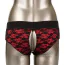 Страпон Scandal Crotchless Pegging Panty Set, чорний - Фото №3