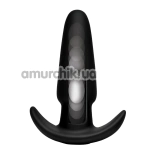 Анальная пробка с толчками ThumpIt 7X Medium Thumping Anal Plug, черная - Фото №1