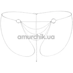 Украшение для тела Bijoux Indiscrets The Magnifique Collection Bikini Chain, серебряное - Фото №1