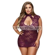 Сукня Lace Keyhole Mini Dress (модель 3183), фіолетова - Фото №1