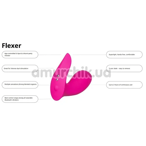 Вібратор Lovense Flexer, рожевий