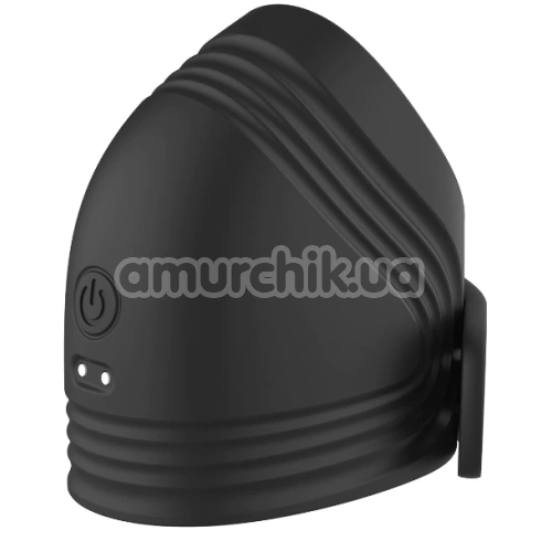 Виброкольцо для члена Ramrod Adjustable Vibrating Cockring, черное