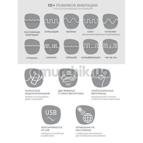 Вібратор We-Vibe 4 Plus App Only Model Purple (ві вайб 4 плюс фіолетовий)