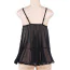 Комплект Star Night Floral Band & Strass Set, черный: пеньюар + трусики-стринги - Фото №7