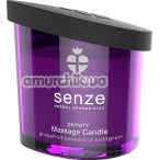 Свеча для массажа Senze Divinity Massage Candle - грейпфрут/пальмароза/петитгрейн, 50 мл - Фото №1