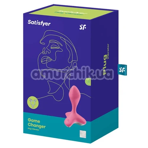 Анальная пробка с вибрацией Satisfyer Game Changer, розовая