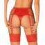 Трусики с подтяжками и доступом Obsessive Rediosa, красные - Фото №2