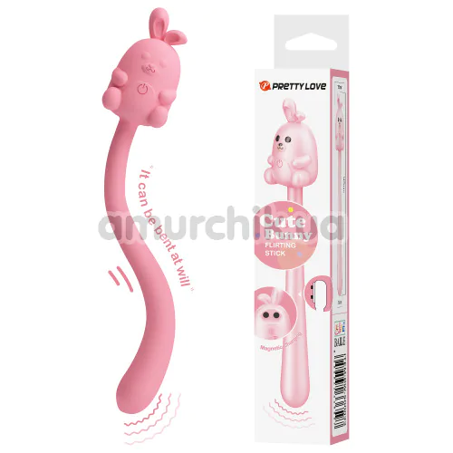 Вибратор Pretty Love Cute Bunny, розовый