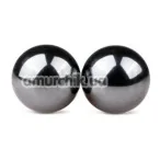 Вагинальные шарики Easy Toys Ben Wa Magnetic Exercise Balls 25 mm, серебряные - Фото №1