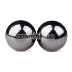Вагінальні кульки Easy Toys Ben Wa Magnetic Exercise Balls 25 mm, срібні - Фото №1
