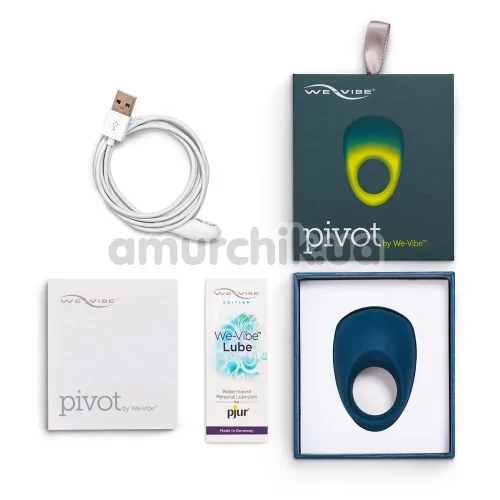 Виброкольцо We-Vibe Pivot Blue (ви вайб пивот синий)