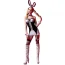 Костюм зайчика JSY Sexy Lingerie чёрно-розовый: платье + трусики-стринги + чулки + чокер + манжеты + ушки - Фото №1