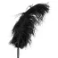 Пір'їнка для пестощів Bad Kitty Feather Wand with Rhinestones, чорна - Фото №3