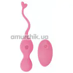 Виброяйцо M-Mello Heart Waves Bullet Vibrator, розовое - Фото №1