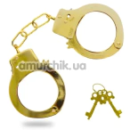 Наручники Toy Joy Fun Cuffs, золотые - Фото №1
