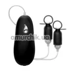 Затискачі для сосків з вібрацією Nipple Play Silicone Vibrating Nipple Pleasurizer, чорні - Фото №1